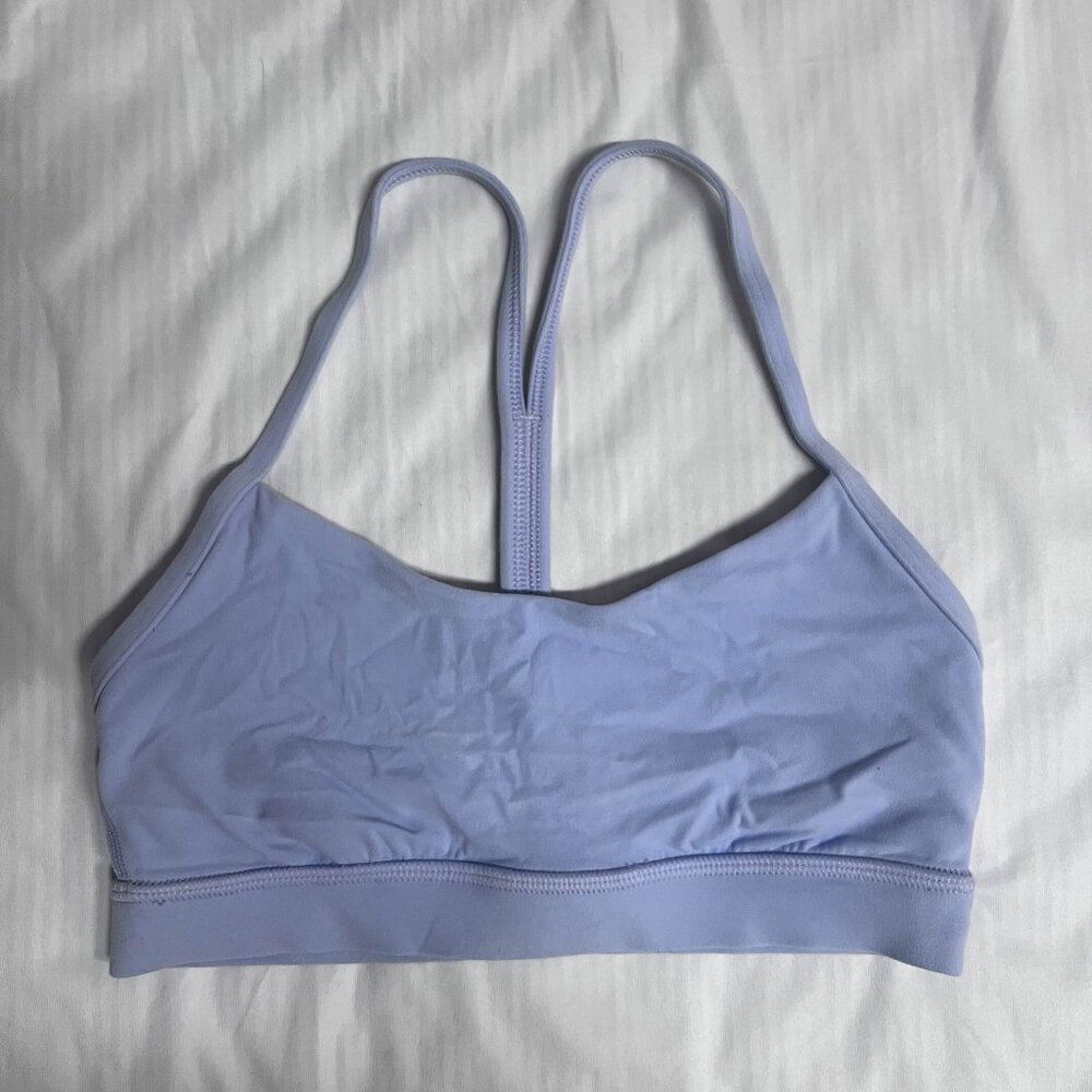 Lulu lemon Strappy Bra, Light Blue Color, Size 4